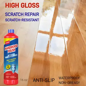 Wood Floor Polish & Restorer – High-Gloss Finish, Repairs Fine Scratches, Non-Slip, Abrasion- and Scrub-Resistant, Moisture-Resistant, Non-Greasy, No Footprints, Easy to Clean,Deep Conditioning, Wax for Hardwood, Laminate Floors & Wood Furniture, DAXAXA