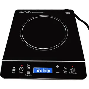 Portable Induction Cooktop Hot Plate Countertop Burner 1800 Watts Induction Burner with LCD Sensor Touch, LED Display, 10 Temperature Levels,  Safety Lock, Auto Shutoff Function
