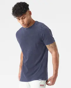 Aviation Tee Split-Hem Washed Ink, XXL