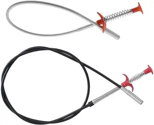 Drain gripper, a flexible gripping tool for unclogging drains. The spring-loaded claw with mechanical fingers can remove hair and clean sink and shower blockages. This flexible gripper is suitable for kitchens, RVs, and bathrooms.