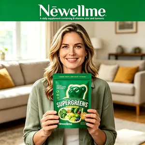 Newellme Multi-Dimensional Turmeric Gummies – with 30+ Whole Food Ingredients & Vitamin D for Bone Health & Immune Support – Dual Daily Care, Safe Supplementation