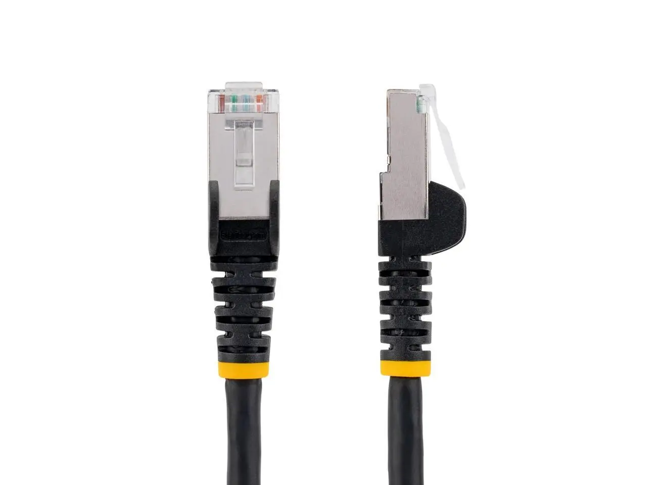 StarTech 100ft Black CAT6a Ethernet Cable, Snagless RJ45, 10GbE, 100W PoE++, S/FTP, LSZH, 27AWG Pure Bare Copper Wire, 500MHz, Shielded Network Patch Cord w/Strain Reliefs Model NLBK-100F-6A-PATCH