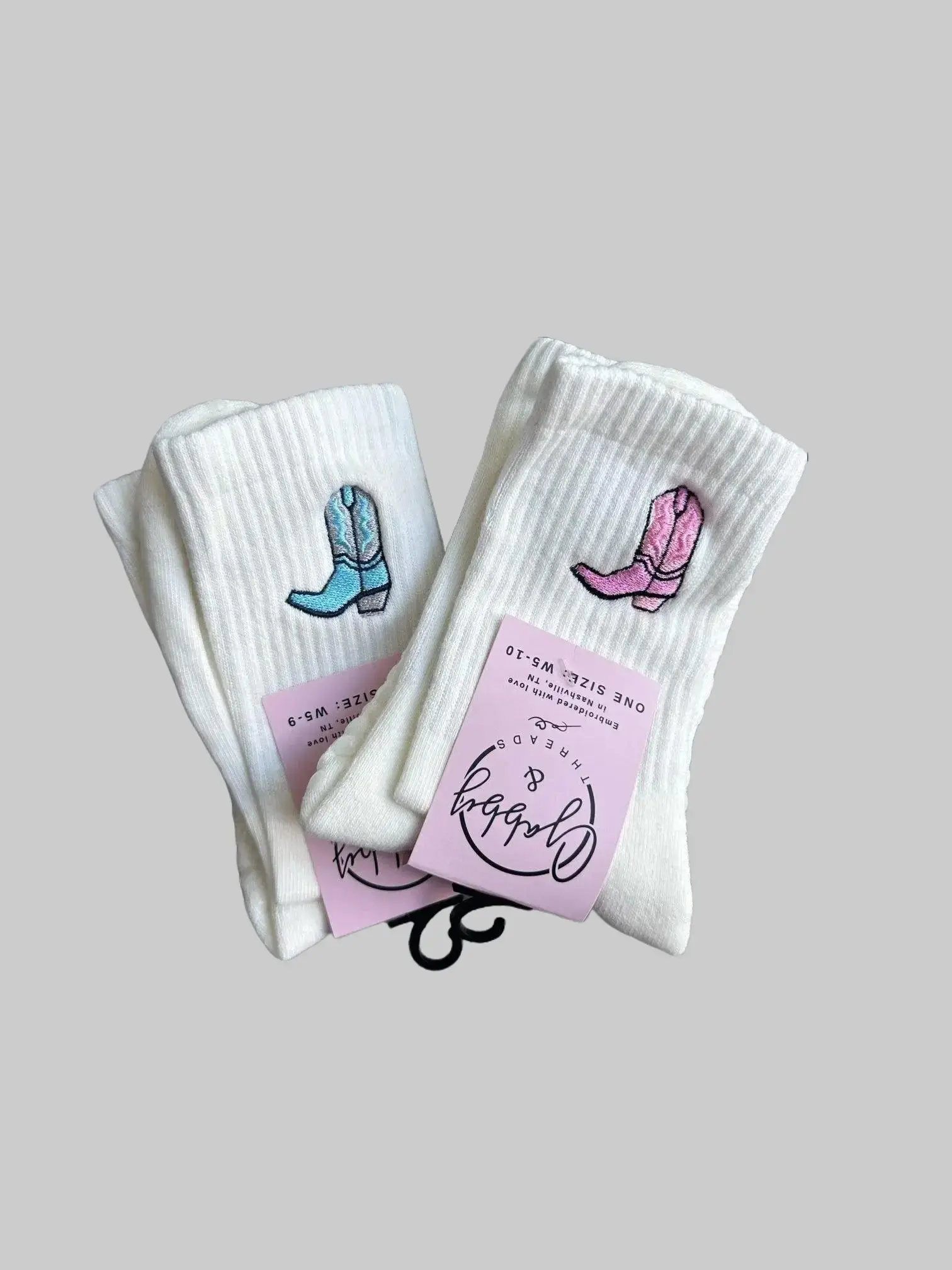 Cowgirl Boot Socks (Regular & Grip)