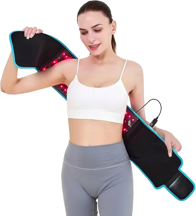 Remote Control LED Light Body Wrap Pad With Dual Wavelength Lights, Wearable Home Skincare Belt, Comfort Daily Body Pampering Tool For Natural Skin Glow
