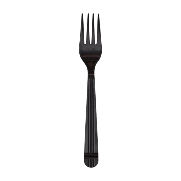 [1,000 ct] PP Plastic Premium Extra Heavy Weight Forks, Black