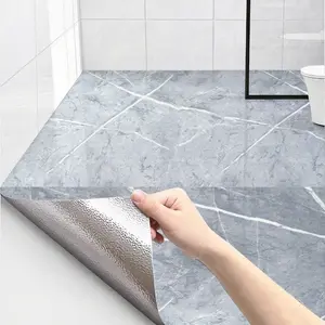 Self-Stick Modern Marble Tile Sticker Roll, Thick Large Size, Peel and Stick, Removable Adhesive, Kitchen Splash Guard, Bathroom, Marble Backsplash Wallpaper, Peel And Stick Wallpaper Designs