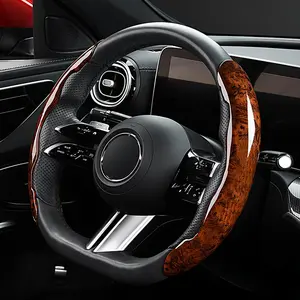 Red - Auto Car Steering Wheel Cover 14 1/2-15 inch, Car Interiors Decoration Fit For Nissan /Honda /Accord/Civic /CRV /Hrv /Kia /Sorento /Toyota /Corolla /4Runner /Camry /Hyundai /Mazda