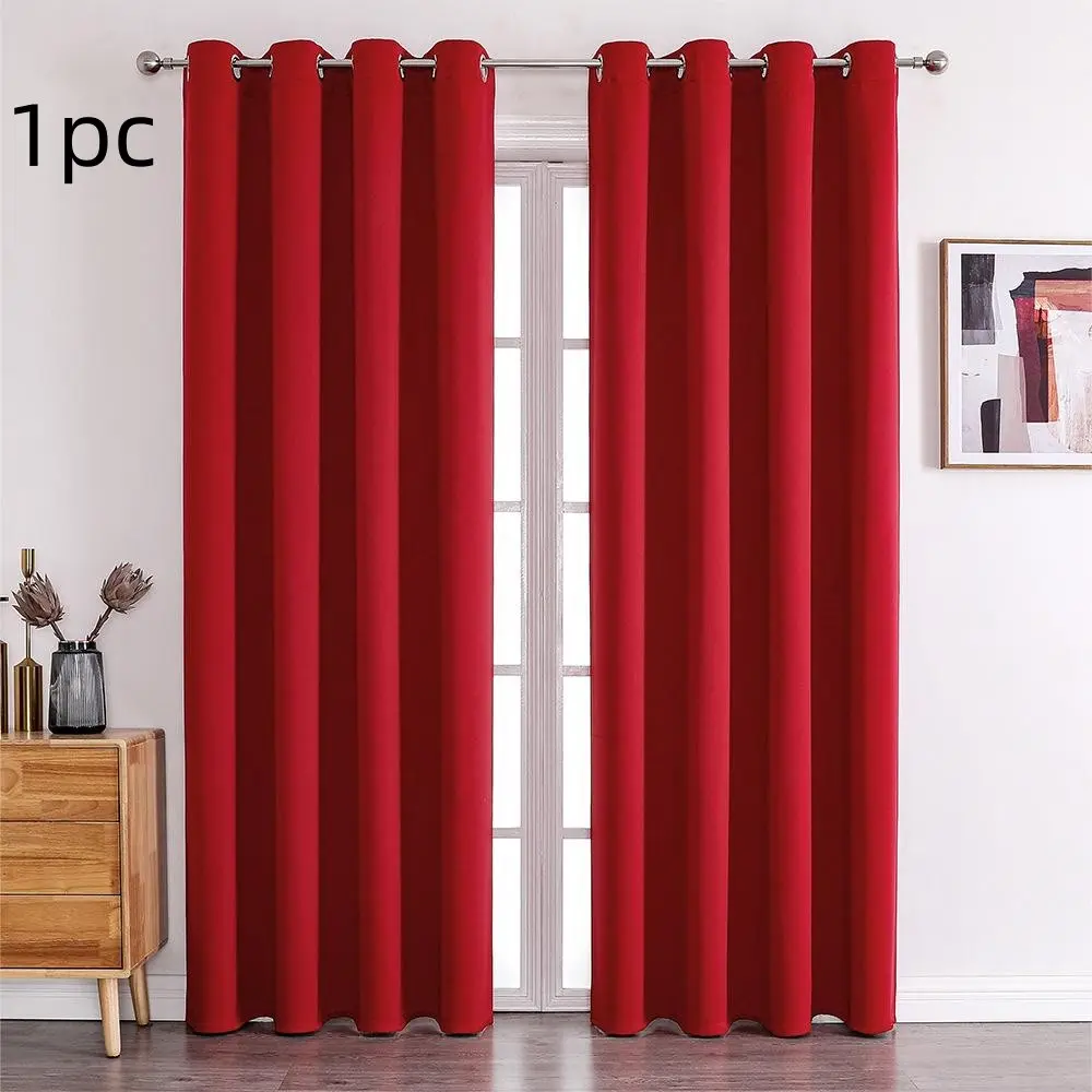 1pc Thick High Precision Curtains, Ready Made Curtains, Light Blocking, Vintage American Style, Bedroom Living Room Sunshade Insulation, Modern Simple Design, Thermal Insulated Curtain, Blackout Window Cover, Home Decorative Curtain