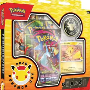 Pokémon Trading Card Game - 2026 Pokémon Day Collection Mega Evolution Hantasmal Flames Pikachu Card Pack