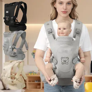 Multicolor Baby Carrier Backpack, Newborn Sling Carriers, Lightweight Portable 4-In-1 Travel Gear, Adjustable Comfortable Front & Back Carry, Perfect Gift for Newborns