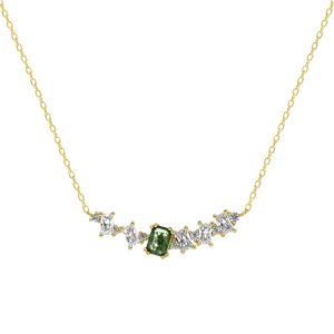 【766】“Mystic Moss” Moss Agate Elegant Event Necklace
