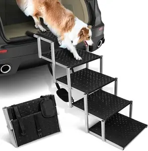 The Car Ramp for Saker Dogs is Convenient for Pets to Get In And Out of The Car And Is Suitable for Taking Pets for Fun and Going Out