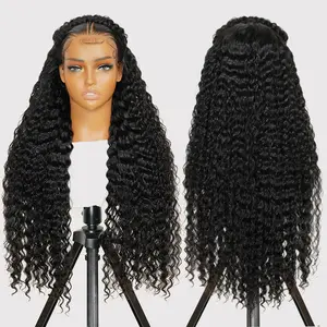 [LIVE ONLY] West Kiss Pre Braided Glueless 18 Inch Deep Wave 13x4 Lace Front Wigs Ready Go Pre Cut Lace Natural Hairline Pre Styled Wig Beginner Friendly