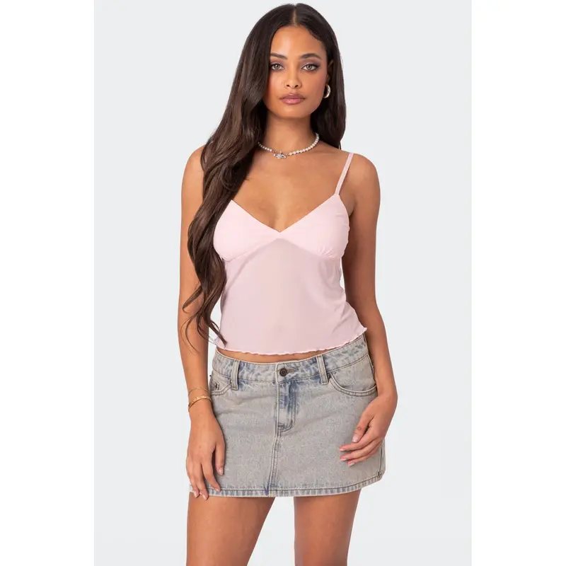 Sheer tank top - TikTok Shop
