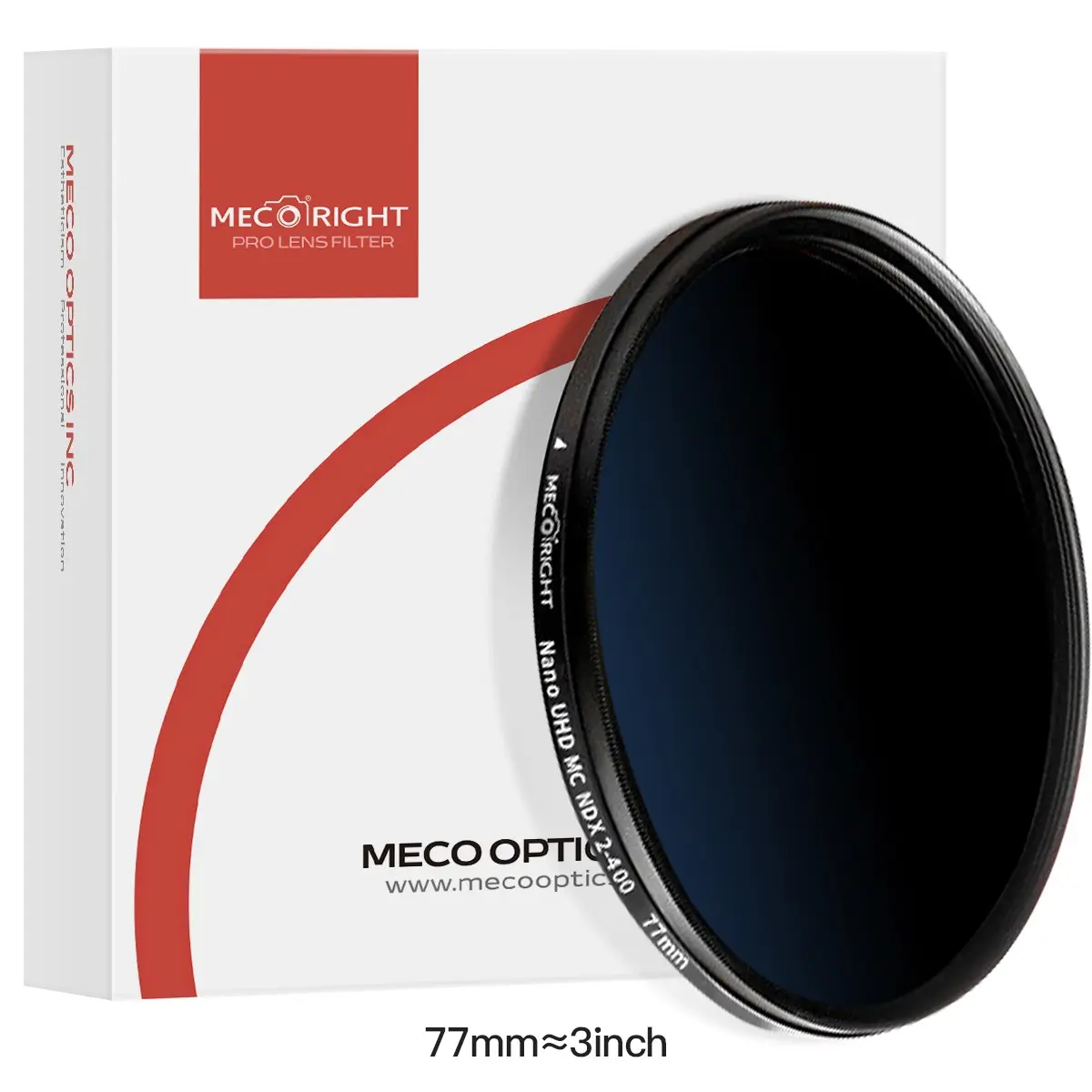 MECO MC NDX Variable ND Filter 2-400 16-2000, Interchangeable Lens Filters, For camera lenses Canon Sony Fujifilm Nikon Tamron 37 40.5 43 46 49 52 55 58 62 67mm Stepless variable ND Coating Three-proof design Camera Accessory