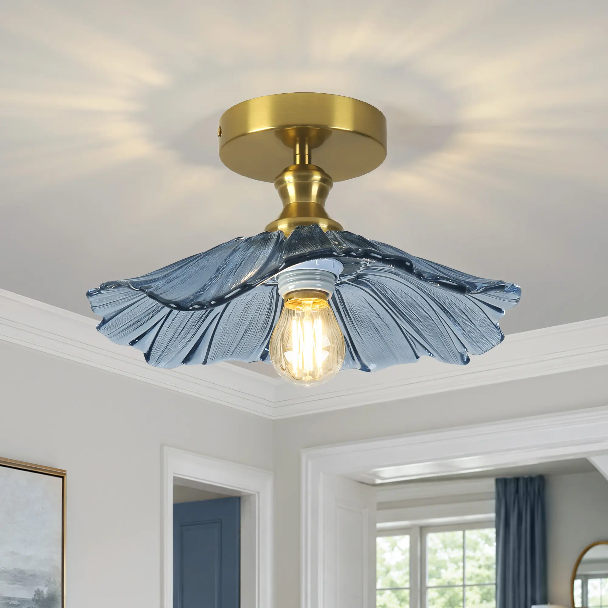11.02in Petal Flush Mount Ceiling Light 11.02in Petal Flush Mount Ceiling Light