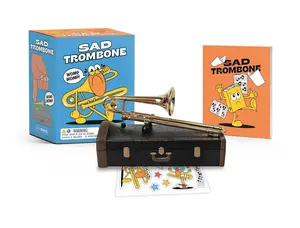 Sad Trombone Womp Womp RP Minis Collectible Wind Instrument Toy with Fun Character Design, Portable Case, Illustrated Mini Book, and Stickers