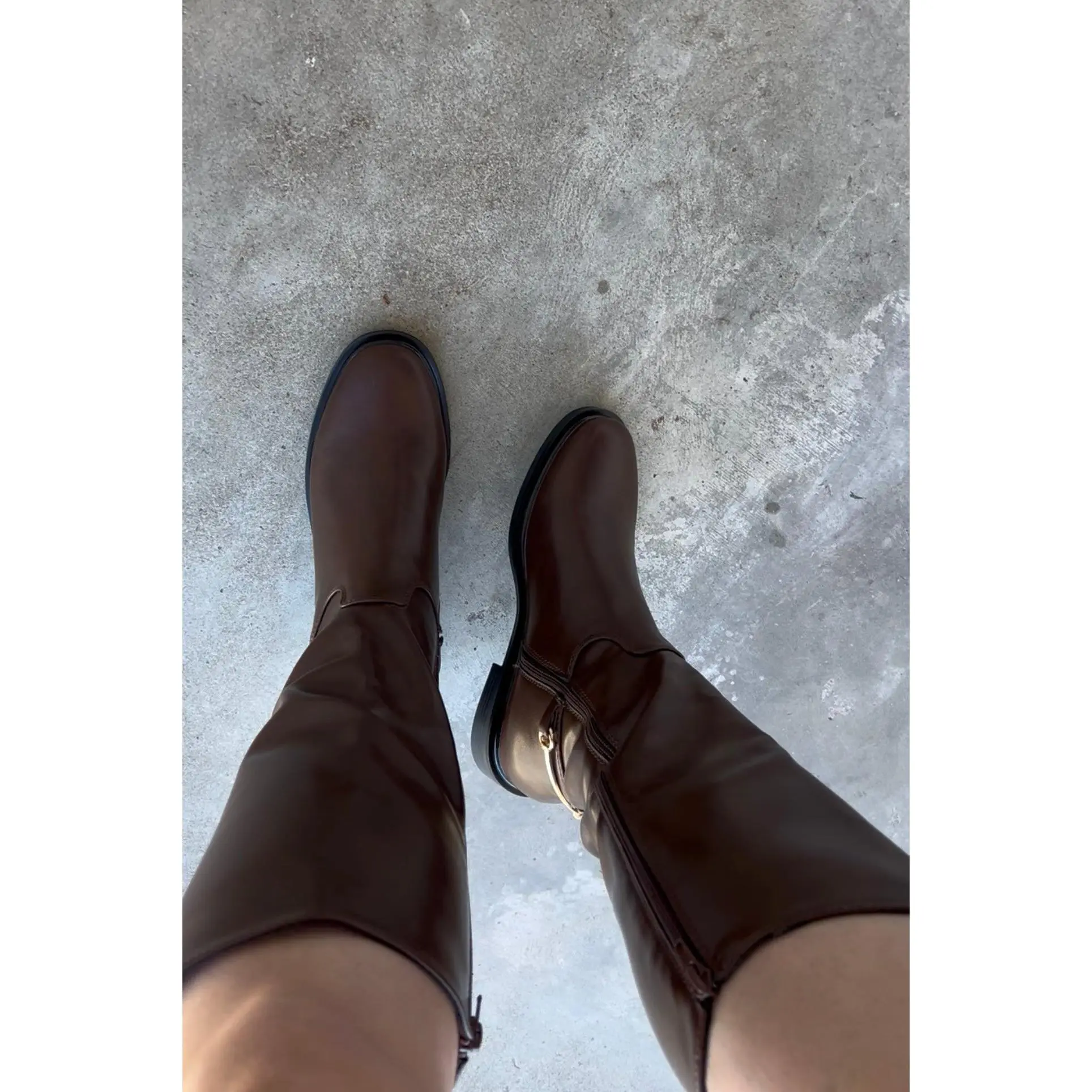 Ariana Horsebit Knee High Riding Boot