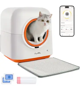 MADE 4 PETS Automatic Cat Litter Box 60L Large Self-Cleaning with Safety Protection, APP Control, Odor Removal, Anti-Pinch Design for Multiple Cats