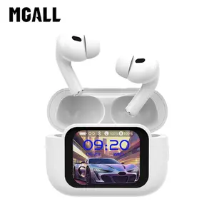 MGALL Y49 Multifunctional Wireless Headphones with Bluetooth 6.0, Colorful LCD Smart Touch Screen, Personalized Screensaver, Hi-Fi Sound, IPX5 Waterproof, Ideal for Office, Study, Sport & Calls