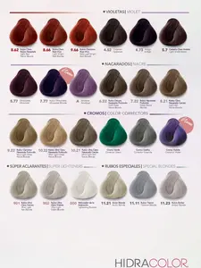 HidraColor Hair Coloring Violetas Nacarados Cromos Rubios Cream Tinte Cabello Hair Dye 3.04 fl oz 90 mL Haircare for Vibrant Look