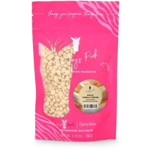 Pink Zebra Sprinkles - April Paisley’s Pick - Dulce Vanilla Cream- 3.75oz Bag of Sprinkles or diffuser oil - Non-Toxic Wax Melts for Home Decor and Fragrance - Candles Scented Room soy based