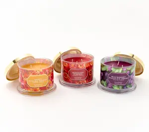 HomeWorx by Slatkin + Co. S/3 14-oz. Orchard Treats Candles