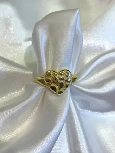 Nugget Heart Ring( Size 6,7,8,9,10)j