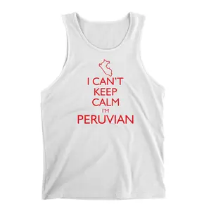 PeruCoUSA I Can't Keep Calm I'm Peruvian Tank Top for Men