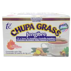 Chupa Grass Tea  - Tea With Gotu Kola Linaza Cinnamon - 30 Day Supply chupa panza tea Beverage Natural