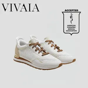 VIVAIA Slip-On Arch Support Sneakers All-Day Comfort, APMA, Extra Padding, Water-Repellent, Machine Washable, High Rebound Sole, Breathable Knit Healthcare/ Travel / Standing Workers Shoes, Comfortable Sneakers, Unisex Shoes (All Day)