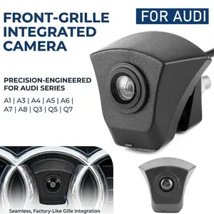 Audi Front View Camera, Original Fit for A3/a4/a5/a6l/q3/q5/q7, HD Night Vision, Hidden Logo Design, Abs Enclosure Material