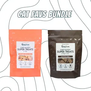 Cat Fav's Soft Treats Bundle, USA 100% Sourced and Produced, Healthy Single-Ingredient Human-Grade Natural Treats for Dogs and Cats- Exclusive Bundle Pack