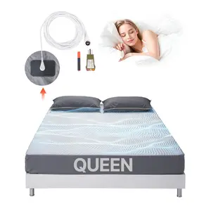VEVOR Grounding Sheets, Queen Size, 95% Cotton + 5% Pure Silver Fiber, Earth Grounded Fitted Bed Sheets, with Grounding Cord & Tester, for Improved Sleep & Wellness (Gray, Queen - 60 x 80 x 13 in)