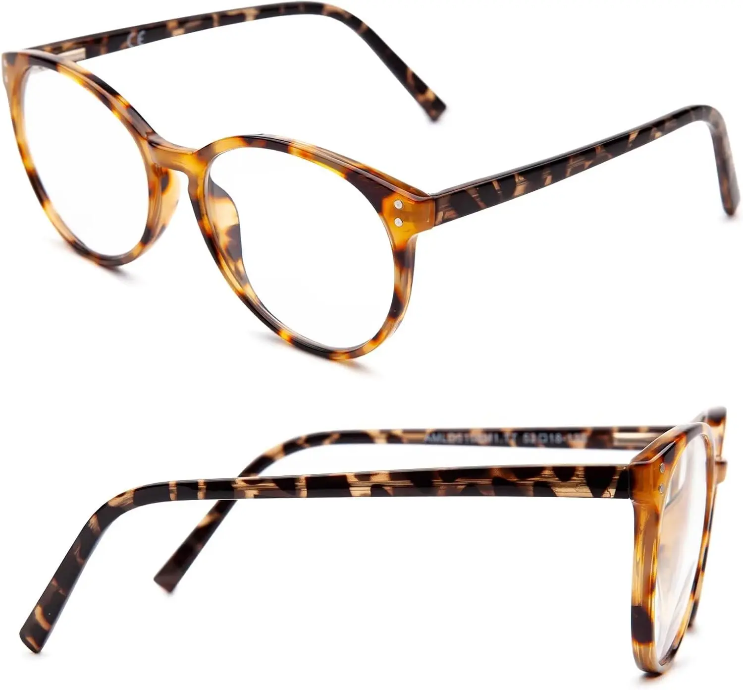 Sturdy Photochromic Distance Glasses for Women - with Spring Hinge Short-sighted Lens Nearsighted Eyeglasses