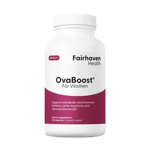 Fairhaven Health OvaBoost® For Women - Supports Healthy Ovulation & Egg Quality with Myo-Inositol, Folate, Melatonin, CoQ10, Vitamin E, & Antioxidants - USA Made Dietary Supplement