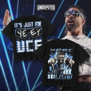 UNDISPUTED Jey Uso Yeet It's Just Me Uce Heavy Cotton WWE Double Sides Unisex T-shirt For Wrestling Fan Main Event Jey Uso Apparel Menswear Womenswear Gift For Fans DTG Breathable Printing Classic Soft