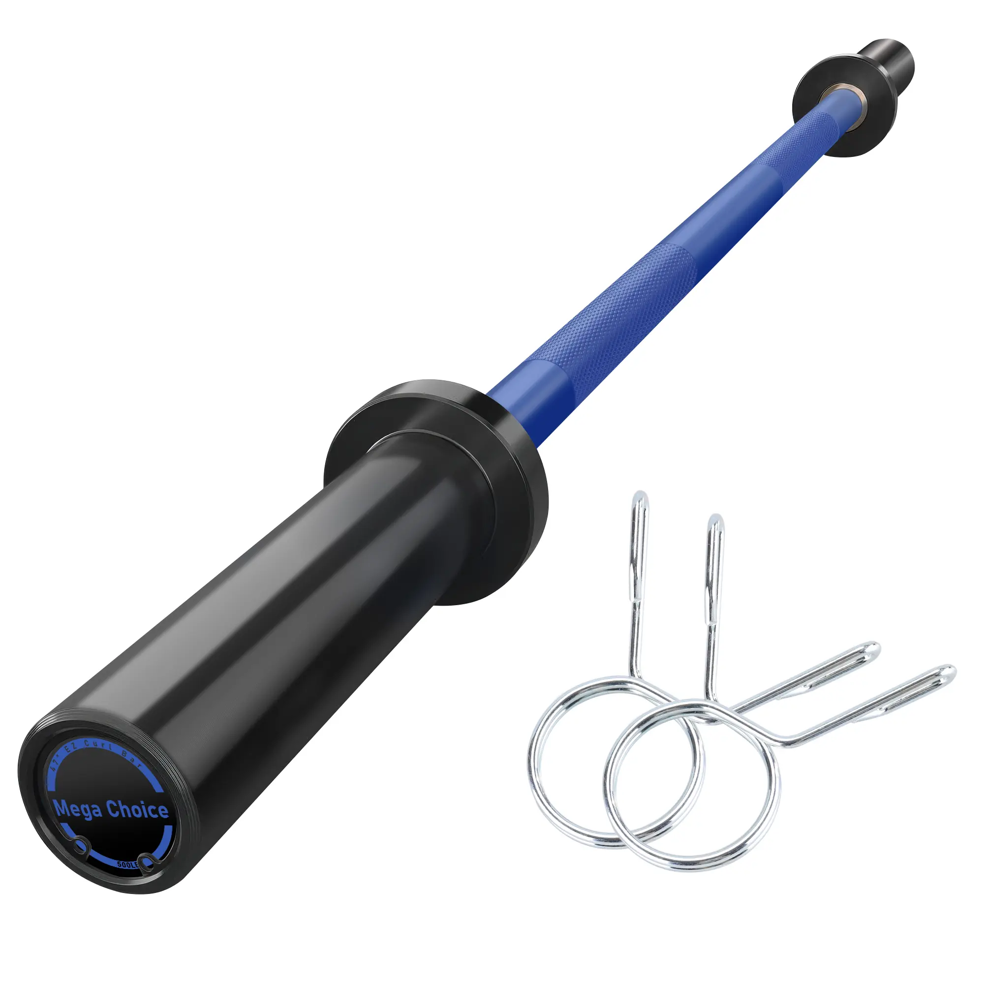 Garvee Heavy Duty 4FT International Games EZ Twist Barbell – 45LB, 500LB Capacity, Knurled Grip, Bronze Bushings, 2" Sleeves – Ideal for Home & Commercial Gym Powerlifting & Weightlifting
