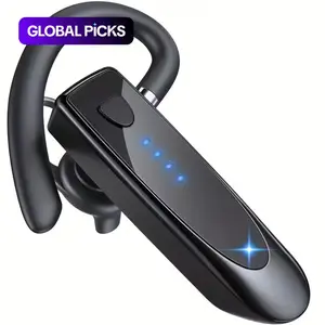 29Hr Music Playback Headphone with 180Hr Standby Time, Wireless Hands-Free Headset, Built-in Mic & Dual Device Connectivity, Waterproof Earbuds, Lightweight In-Ear Wireless Sports Earphones for Office, Trucker, Driver - USB Rechargeable #GLOBAL PICKS