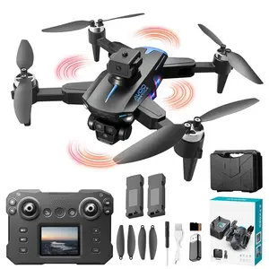 Drone with Camera, HD FPV Foldable Drone for Kids, Adults and Beginners, Brushless Motor RC Quadcopter with Stable Hover, Gesture Selfie, Waypoint Flight, 3D Flips, One Key Start, Includes 2 Batteries optical flow obstacle avoidance