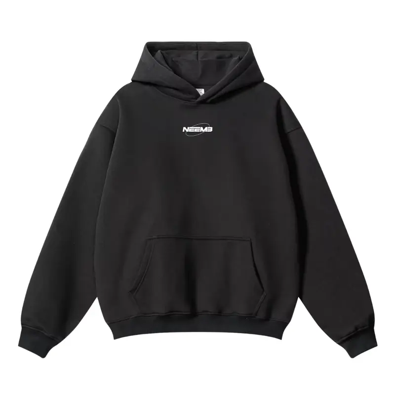 NEEMB Essential Heavyweight Hoodie – 100% Cotton, Fleece Lined, Embroidered Logo