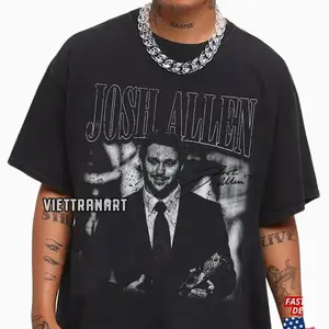 Josh Allen Vintage Shirt, Josh Allen Shirt, Josh Allen Fan Shirt, Game Day Tee, Bootleg Shirt
