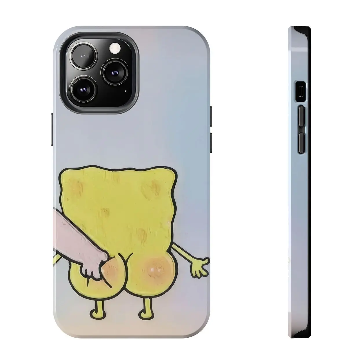 spongebob & patrick couple iphone case – cute lovers design | compatible with iphone 16/15/14/13/12/11 pro max/xr/xs max 5