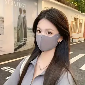 6 Pack Breathable Face Masks, Ice Silk Fabric, Windproof & Dustproof, Non-Porous Surface, Unisex Design, Ideal for Commuting & Outdoor Use, Mask Fit Lock