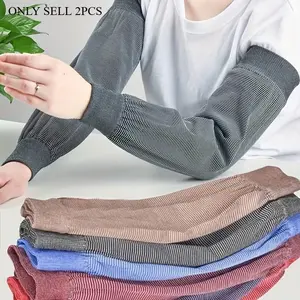 1 pair of extended sun protection sleeves, breathable and comfortable. The sleeves are suitable for work and household use, anti fouling and dirty elastic knitting