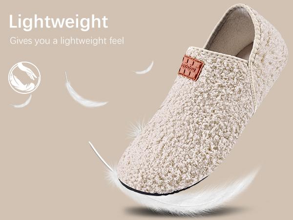 WateLves House Slippers for Women – Fuzzy Cozy Barefoot Sock Shoes, Non-Slip Rubber Sole, 2-Way Wear Open/Closed Back, Warm Velvet Lining for Home Bedroom Travel Halloween Cute Treat#sohochic
