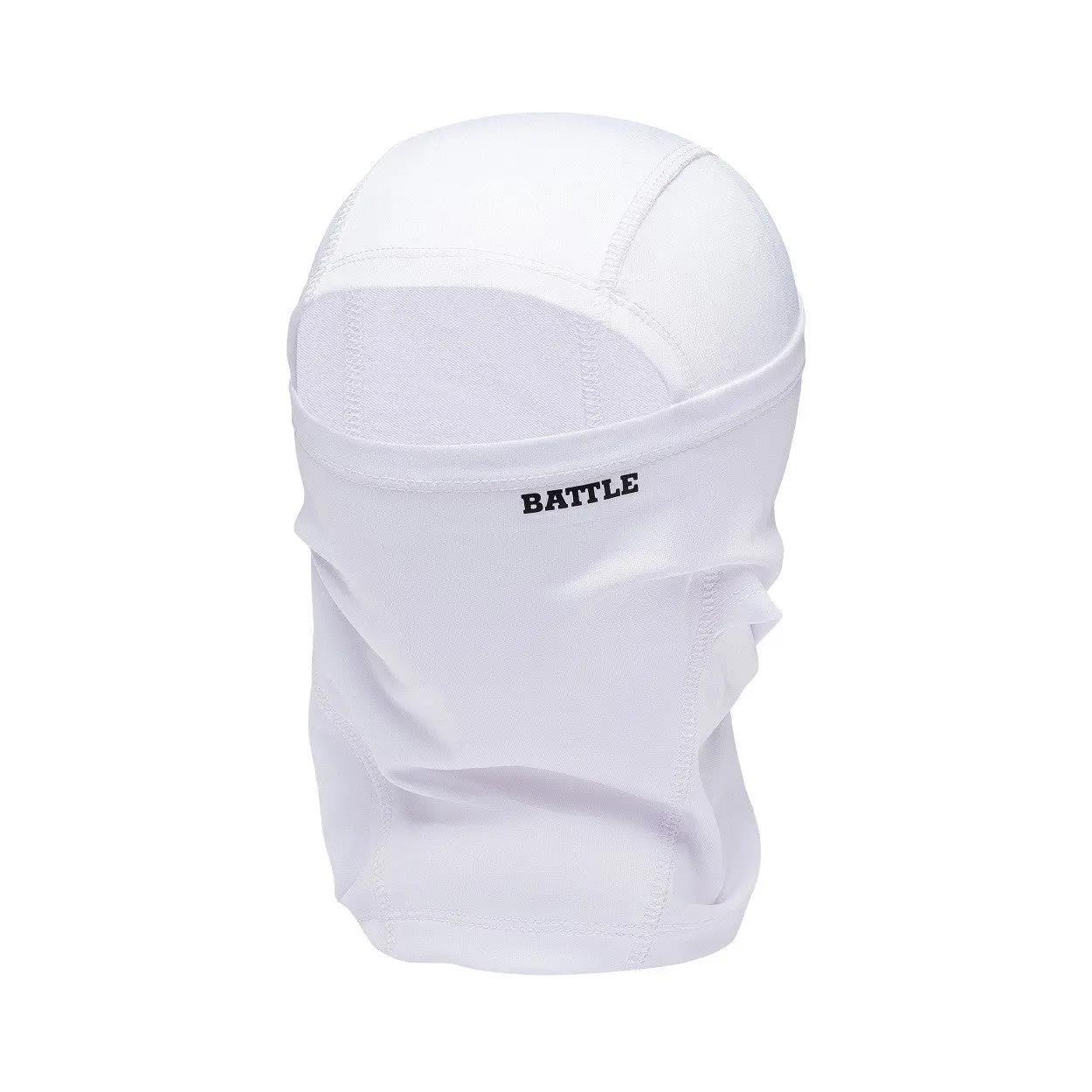 BATTLE "Shiesty" Performance Mask - Lightweight Unisex Balaclava for Adults, Polyester/Cotton Blend, Wicks Sweat, Dries Fast, White