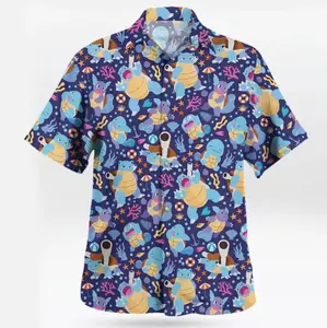 Blastoiseblue Ocean I Dress Like This PKM Hawaiian Shirt, Anime Latias Latios Aloha Shirt Short Sleeve