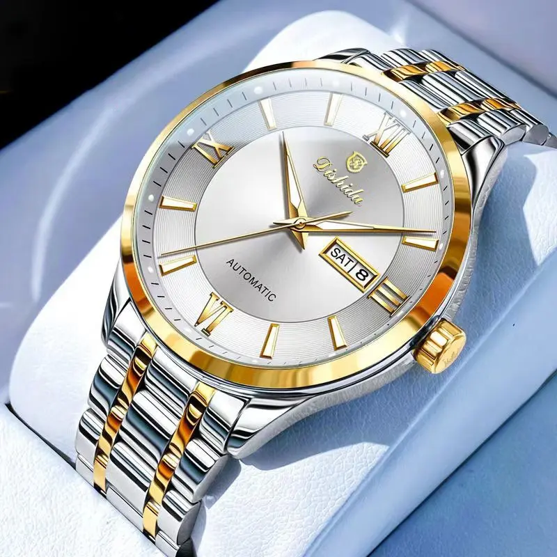 Men's Executive Quartz Watch | Stainless Steel Band with Luminous Day-Date Display | Professional Business Timepiece for Office Meetings & Corporate Events | Perfect Graduation Gift for Professionals & Career-Driven Men | Limited Edition
