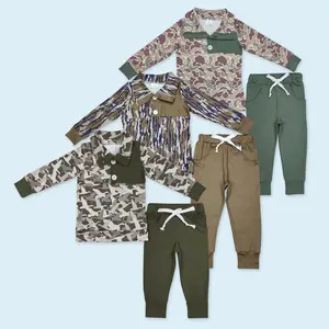 Camouflage design kids boy hunting season matching outfits